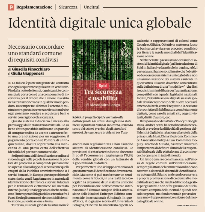 Identità digitale unica globale